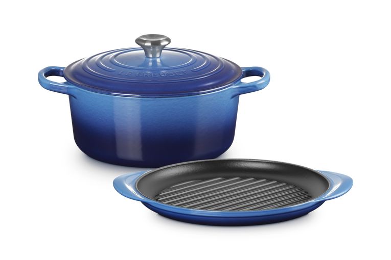 Le Creuset Cast Iron 2 piece Cookware Set in Azure 🚨 ( Black Friday Deal) 🚨