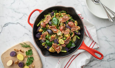 Le Creuset Cast Iron Round Skillet in Cerise -23cms