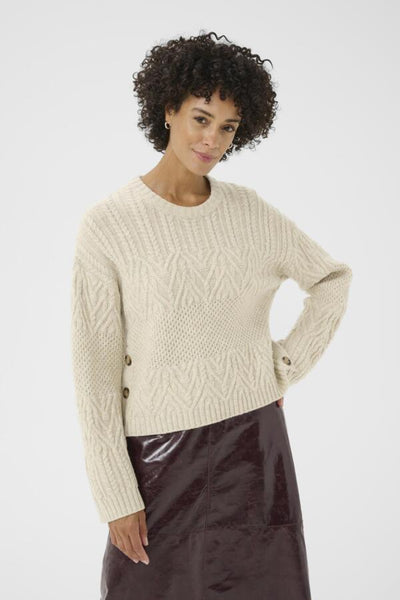 Part Two Ladies Sindy Pullover in French Oak Melange