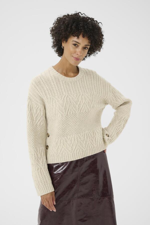 Part Two Ladies Sindy Pullover in French Oak Melange
