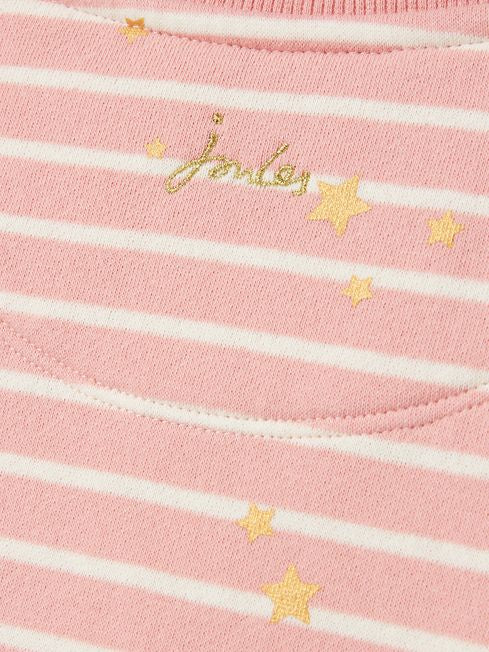 Joules Girls Poppy Pink Printed Sweater Dress
