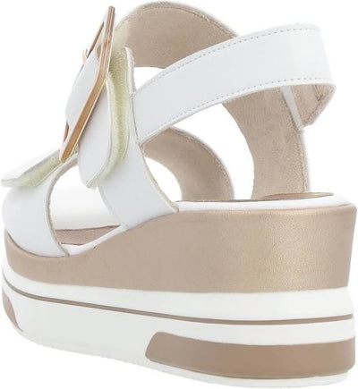 Remonte Womens Wedge Sandal in Weiss White D1P50-80