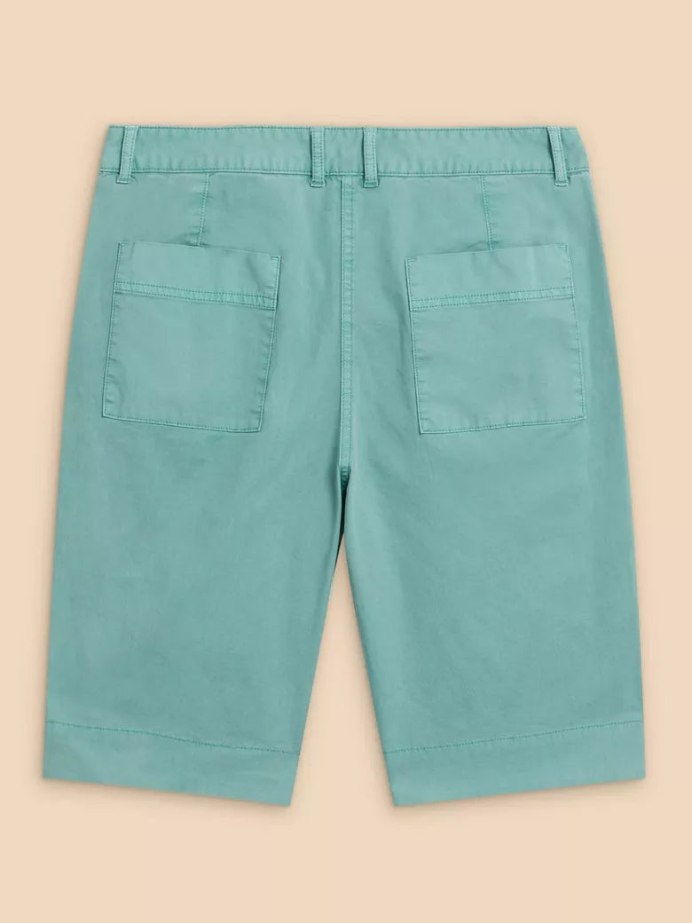 White Stuff Ladies Hayley Organic Cotton Shorts in MID Teal