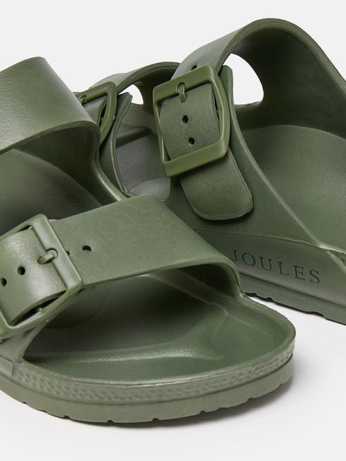 Joules Women’s Sunseeker Khaki Green EVA Two Strap Sandals