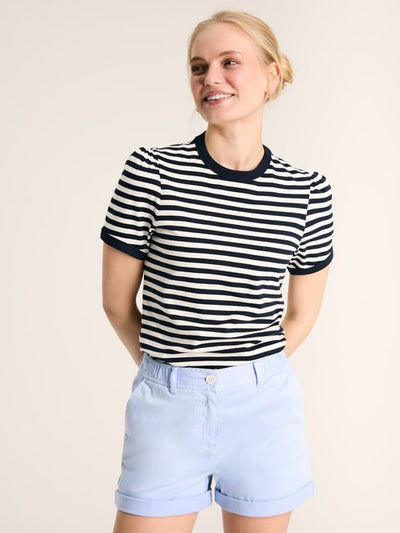 Joules Women’s Erin Navy Blue Stripe Short Sleeve T-Shirt