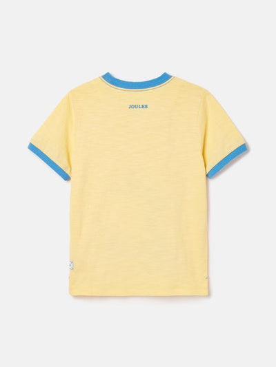 Joules Boys Archie Yellow ArtWork T-shirt