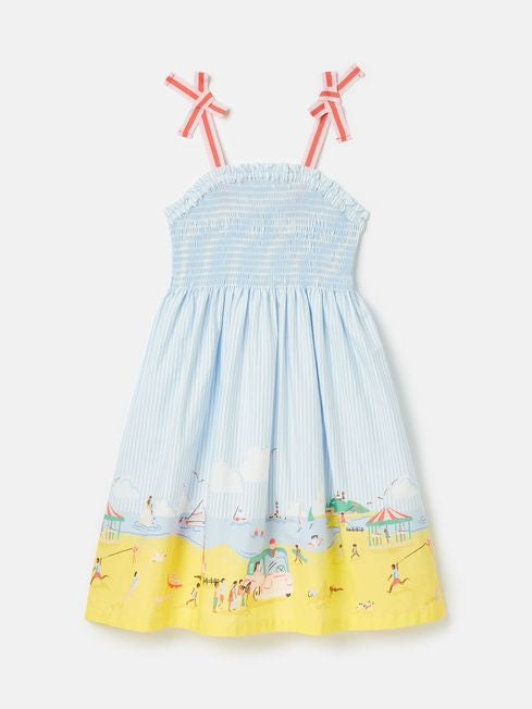 Joules Girls Pretty As A Picture Blue Stripe Sundress