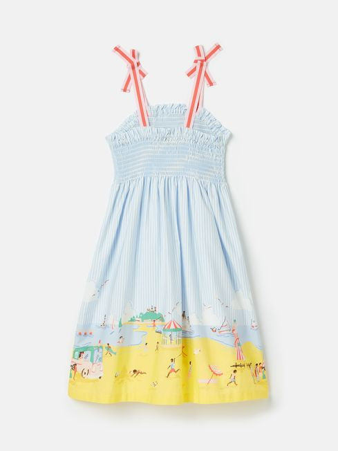 Joules Girls Pretty As A Picture Blue Stripe Sundress