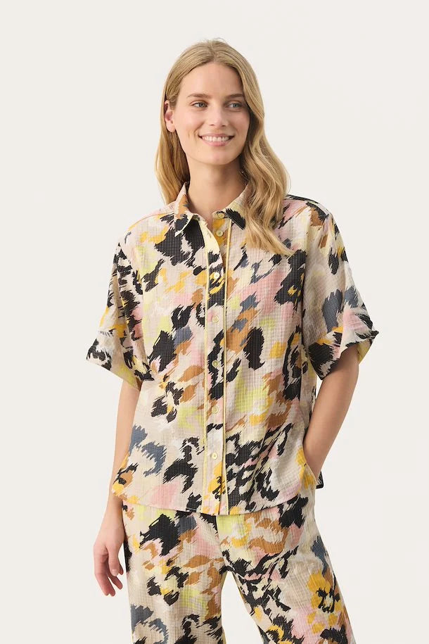 Part Two Women’s Joseline Shirt in Multi Sratch Print, JoselinePW Blouse