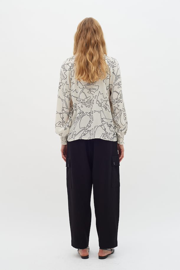 In Wear Women’s BaitilW Blouse in Noncolour Silhuette Lines