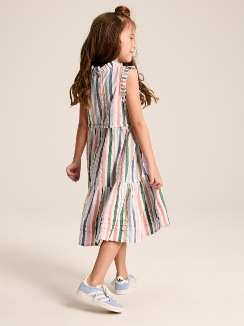 Joules Girls Poppie Dress in Multicolour