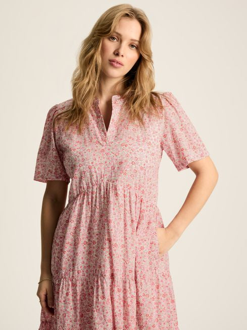 Joules Women’s Ariella Ditsy Dress in Pink