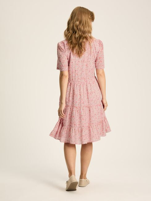 Joules Women’s Ariella Ditsy Dress in Pink