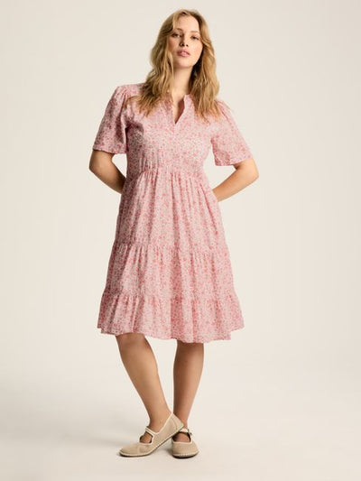 Joules Women’s Ariella Ditsy Dress in Pink