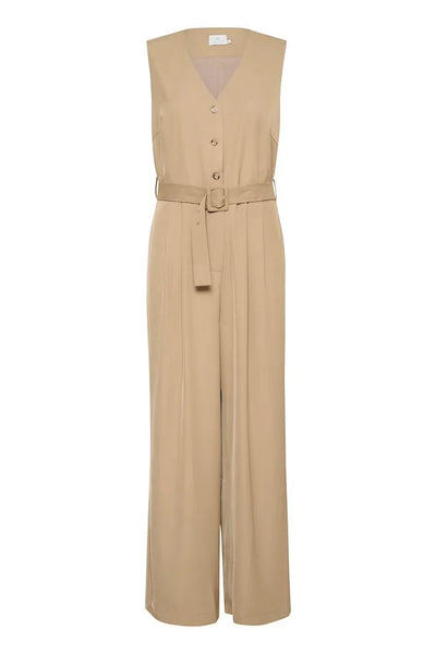 Kaffe Women’s KAJenna Jumpsuit in Petrified Oak