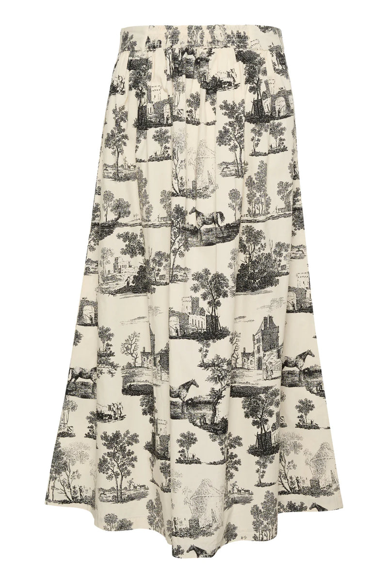 Culture CUcapo Olena Skirt in Gray Graphic, Capo