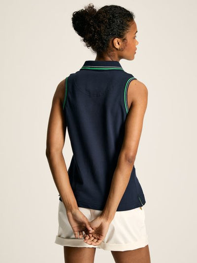 Joules Women’s Rally Navy Sleeveless Polo