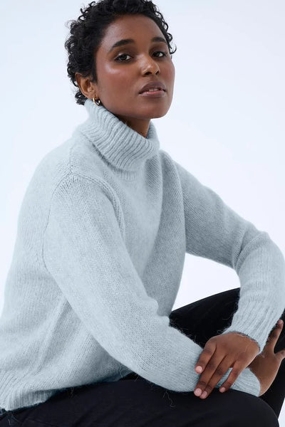 Kaffe Women’s KAtrina Pullover in Celestial Blue Melange