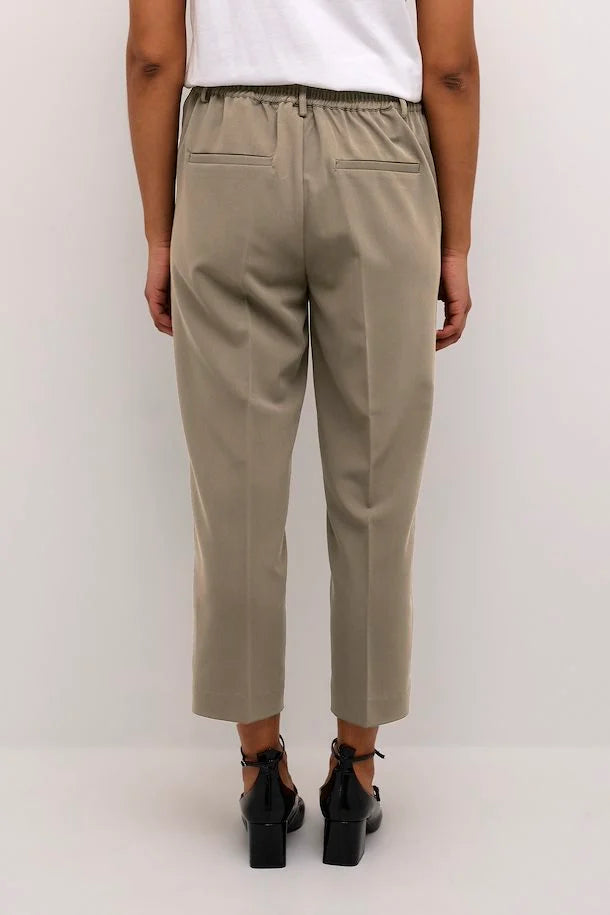 Kaffe Women’s KAsakura Cropped Pants in Major Brown