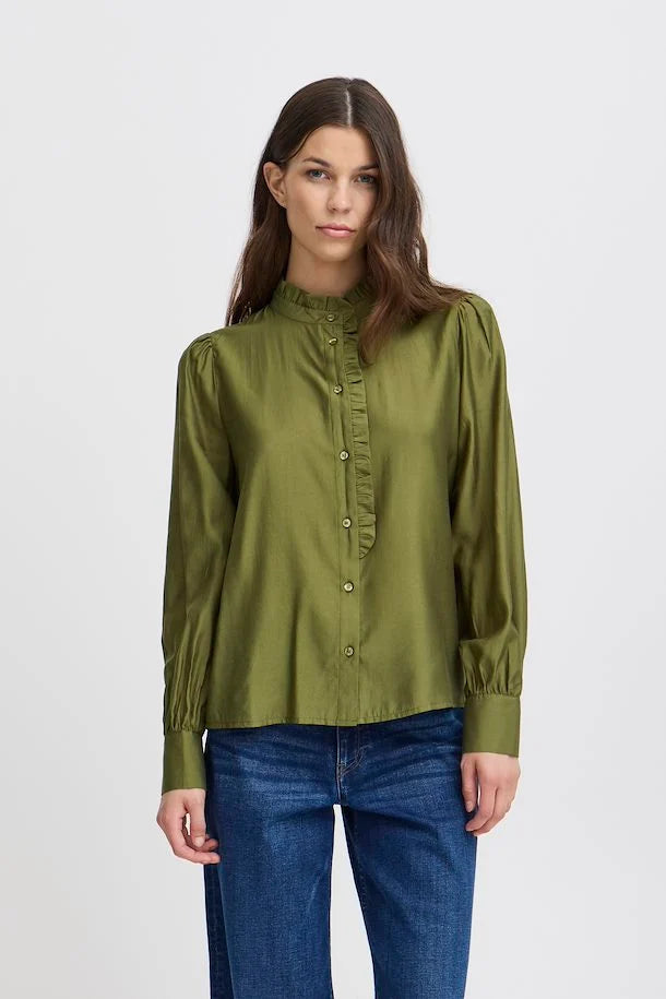 Ichi Women’s IHKARLANI Shirt in Mayfly, Karlani