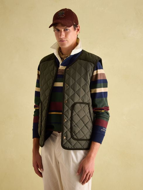 Joules Men’s Gibson Green Quilted Lightweight Gilet