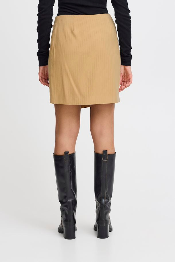 Ichi IHvaldez Skirt in Iced Coffee, Valdez