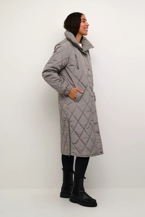 Kaffe Women’s KAlindsay Quilt Jacket in Steeple Gray