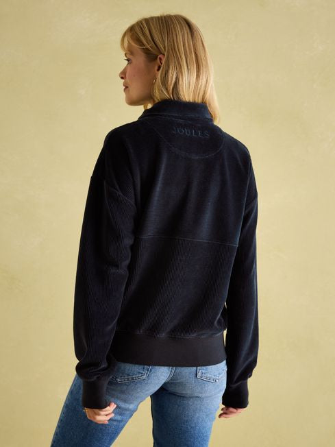 Joules Women’s Renee Navy Blue Corduroy Sweatshirt