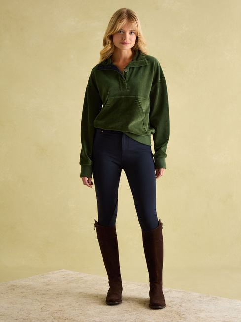 Joules Women’s Renee Green Corduroy Sweatshirt