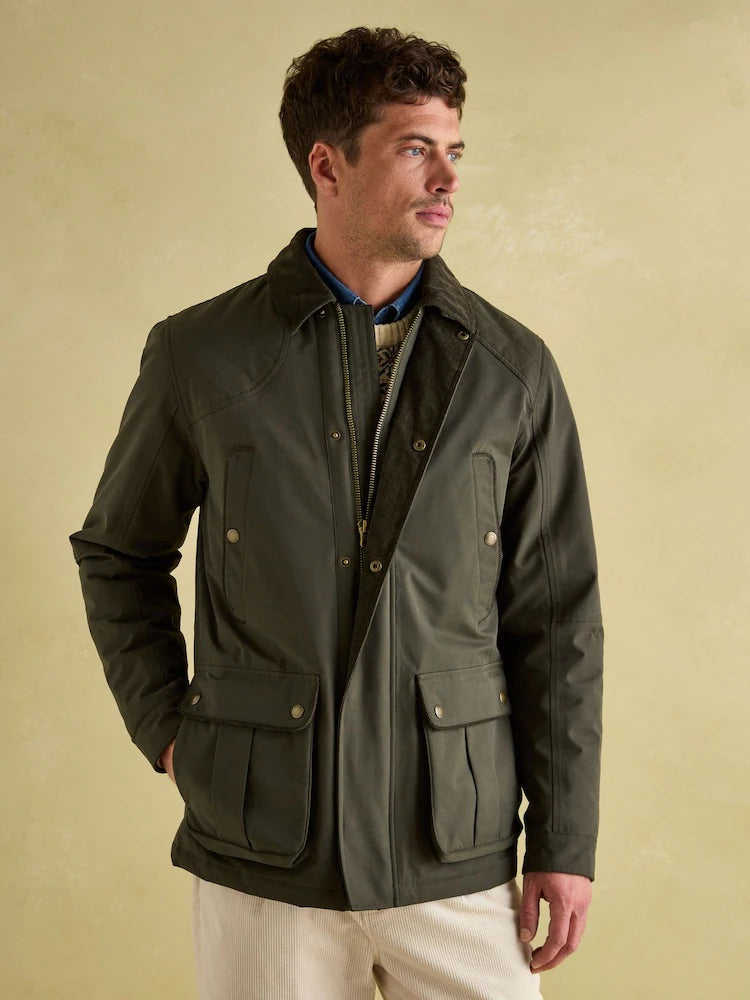 Joules Men’s Farleigh Green Waterproof Midweight Country Coat