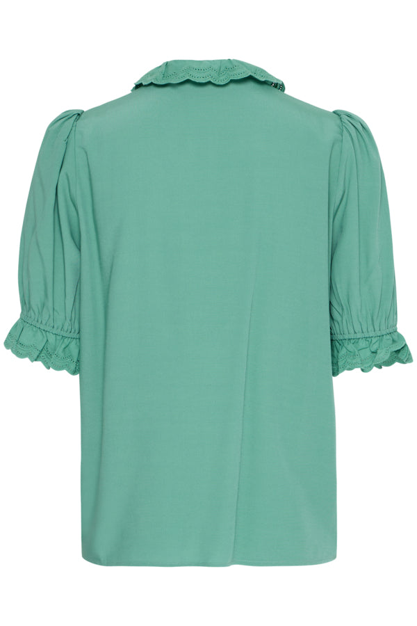 Ichi Women’s IHREGGIE Shirt in Beryl Green, Reggie