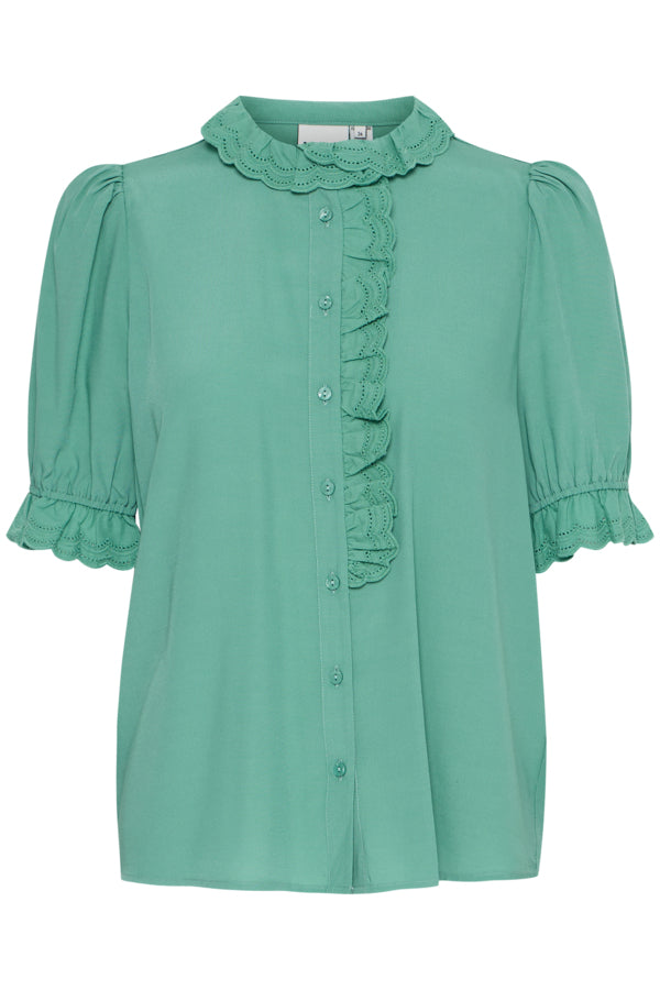 Ichi Women’s IHREGGIE Shirt in Beryl Green