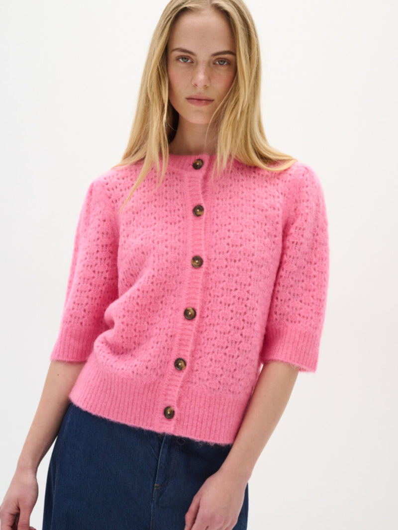 In Wear Mattie Half Sleeve Cardigan, French Rose, MattieIW