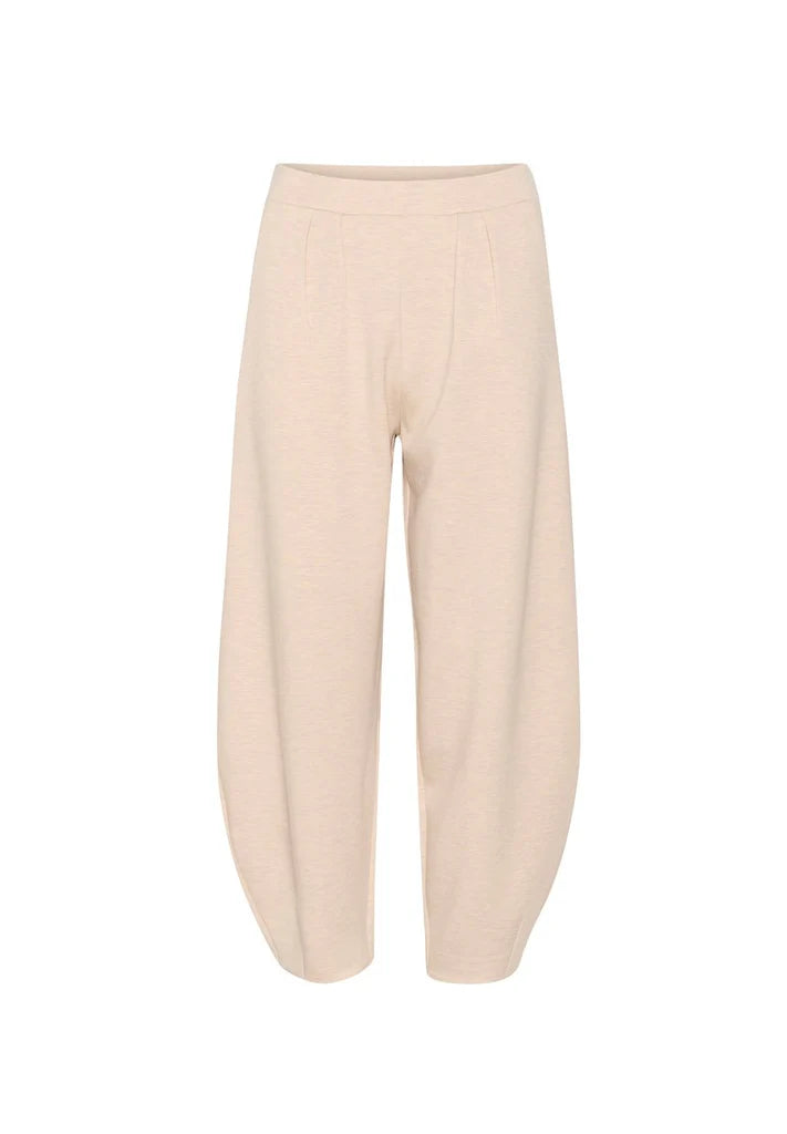 In Wear Laicent Laicent Cropped Knitted Trousers, Vanilla Melange