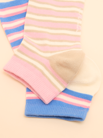 Joules Women’s Rilla 2 Pack Socks in Multi Stripe