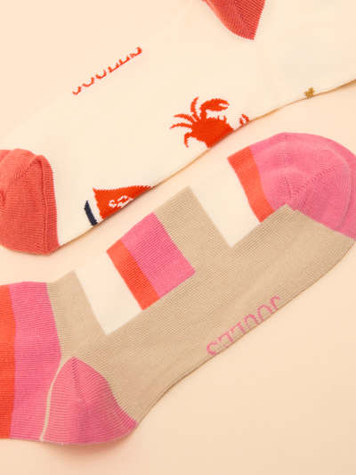 Joules Women’s Everyday 2Pack Boat Socks