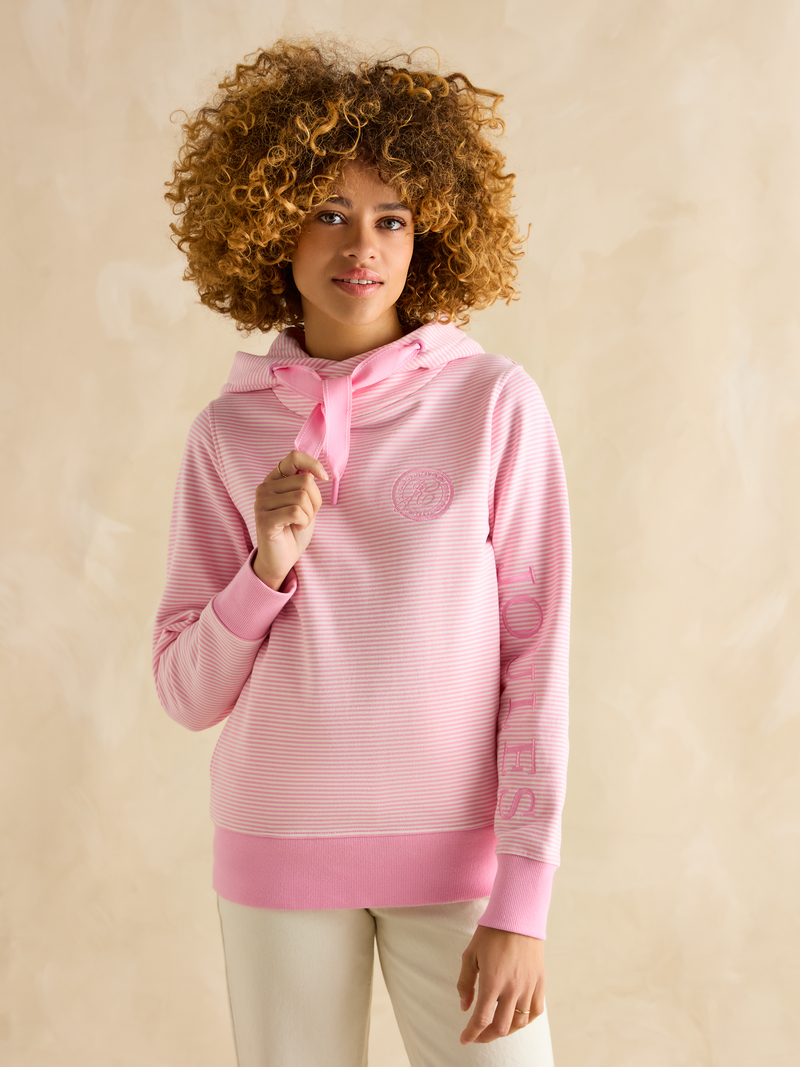 Joules Women’s Rushton Pink Cowl Neck Hoodie