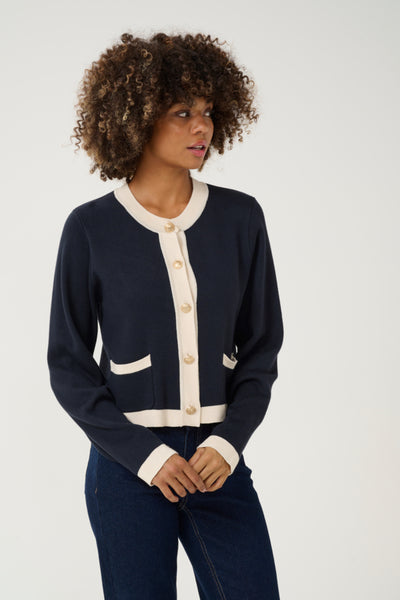 Culture Women’s CUaio Annemarie Cardigan in Dress Blues Solids aio