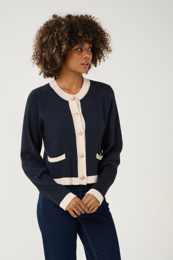 Culture Women’s CUaio Annemarie Cardigan in Dress Blues Solids