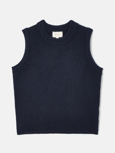 Joules Women’s Holly Navy Regular Fit Knitted Vest