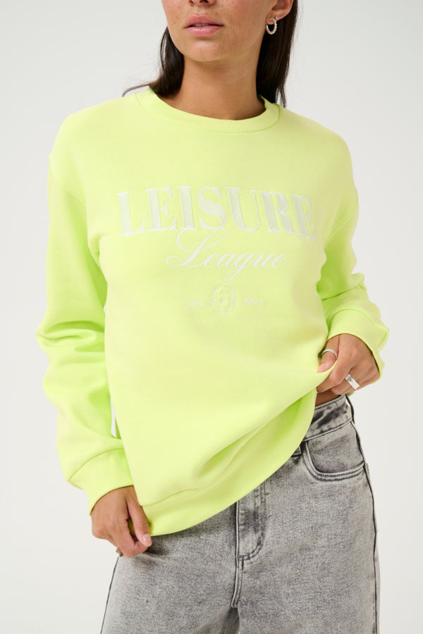 Kaffe Women’s KAviola Sweatshirt in Lettuce Green