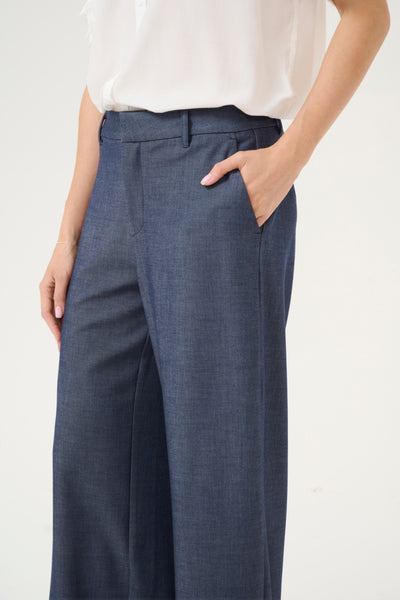 Culture Women’s CUcybilla Cattia Pants in Blue Denim, Cybilla