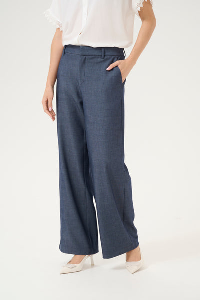 Culture Women’s CUcybilla Cattia Pants in Blue Denim, Cybilla