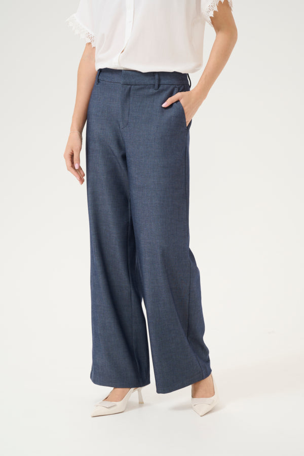 Culture Women’s CUcybilla Cattia Pants in Blue Denim, Cybilla