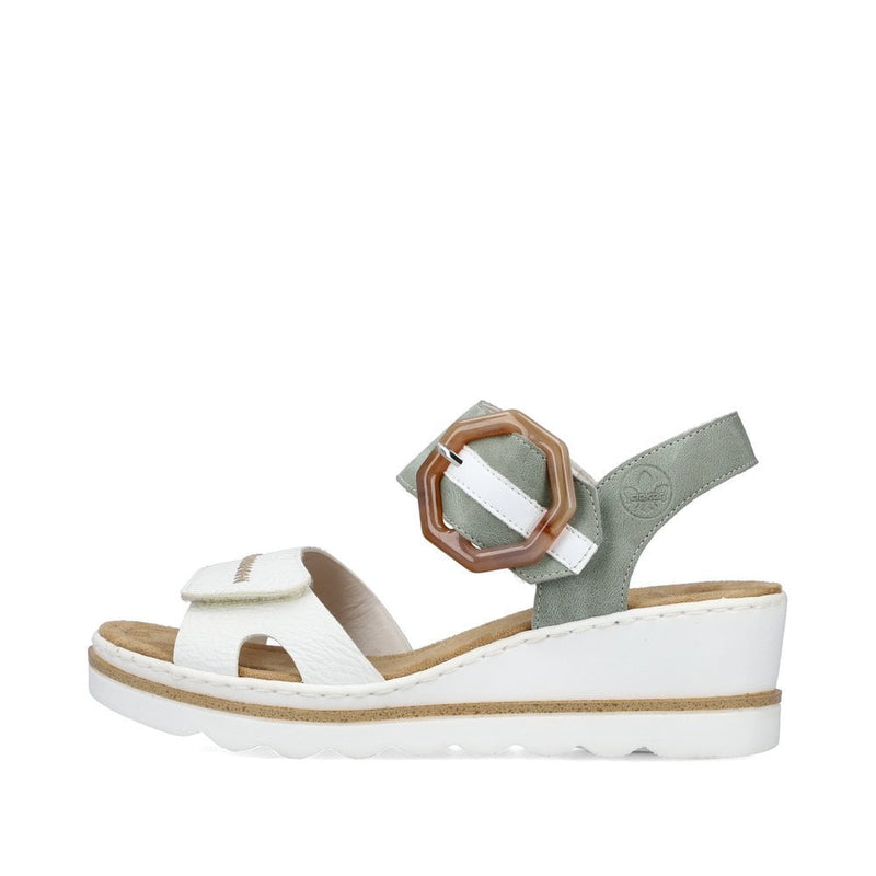 Rieker Women’s 67476-81 Sandals - White Combination