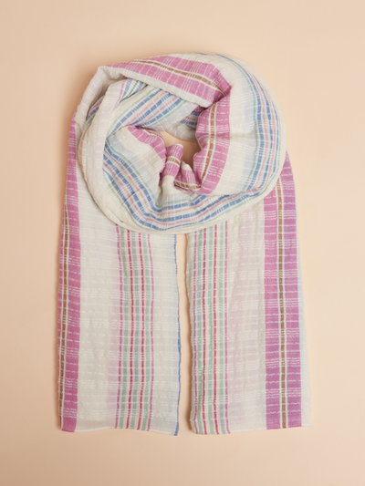 Joules Women’s Orla Multi Lightweight Cotton Scarf