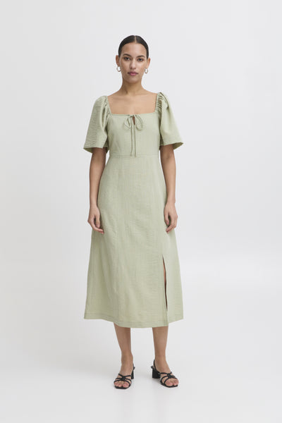 Ichi Women’s IHullani Dress - Tea Green