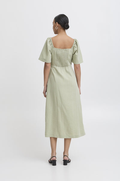 Ichi Women’s IHullani Dress - Tea Green