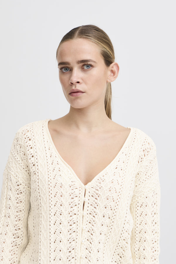 Ichi Women’s IHbesiane Knitted Pullover - Birch