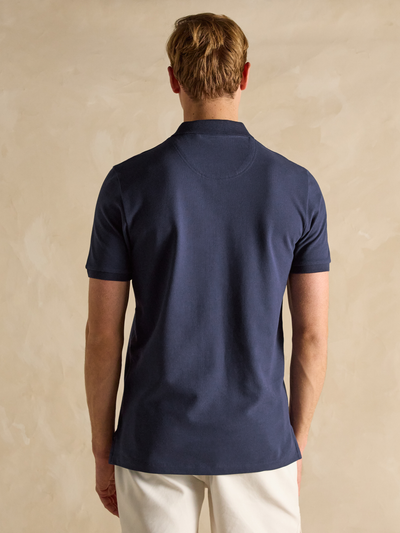 Joules Men’s Woody Navy Cotton Pique Polo Shirt